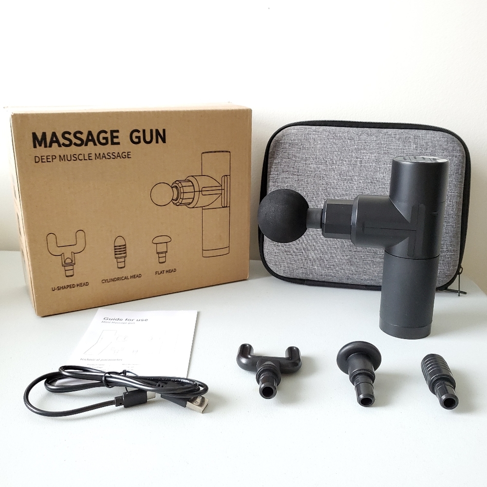 New Black Deep Tissue Massage Gun